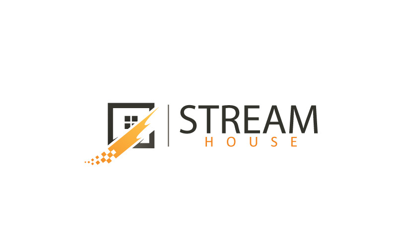 Stream House Logo Design Template Logo Template