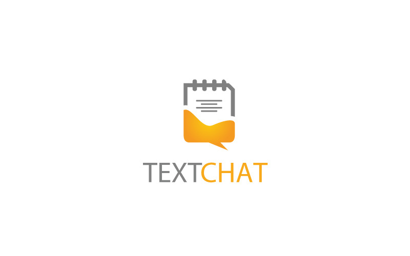 Text Chat Communication Logo Design Logo Template