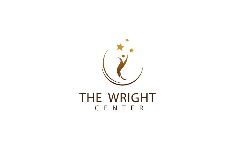 The Wright Center Logo Design Logo Template