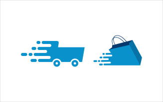 Fast shopping vector template