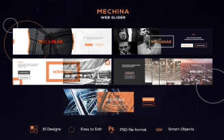 Mechina - 10 UI Elements for Web Sliders