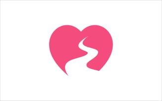 pink love route vector template