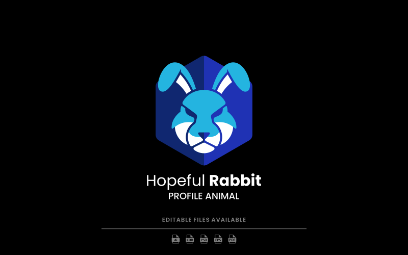 Rabbit Simple Logo Design Logo Template