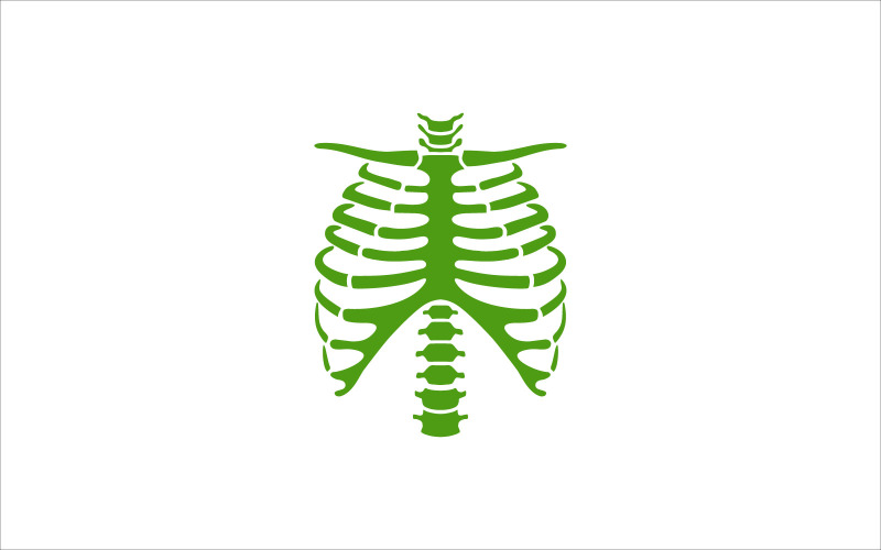 rib and backbone vector template Logo Template