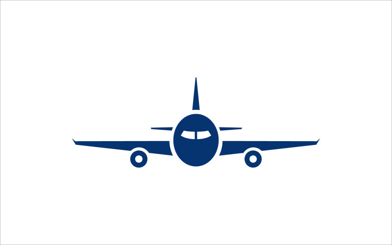 Simple plane medical vector template Logo Template