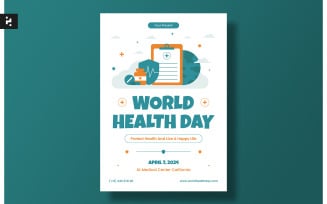 World Health Day Flyer Template