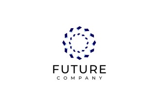 Abstract Dynamic Rotation Future Logo