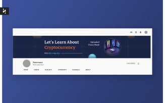 Cryptocurrency Youtube Cover Template