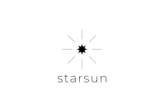 Elegant Light Star Sun Logo