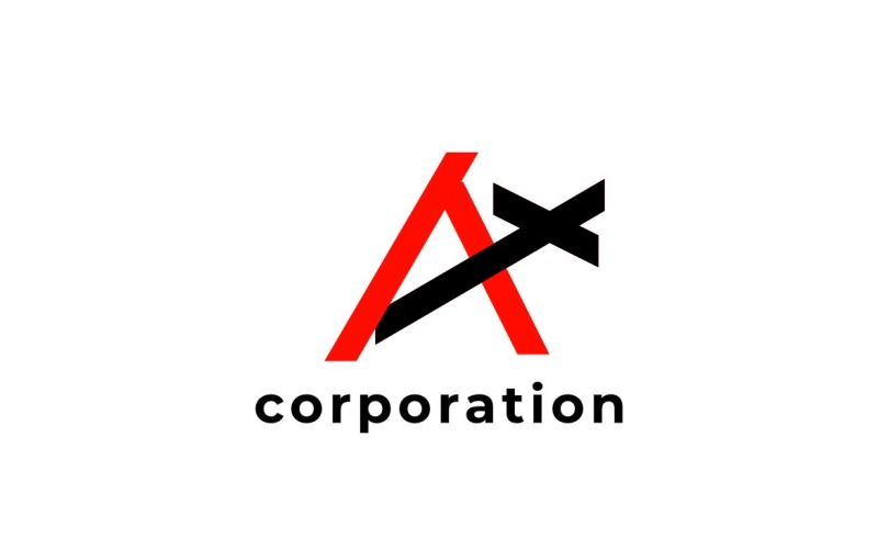 Monogram AX Letter Dynamic Logo Logo Template