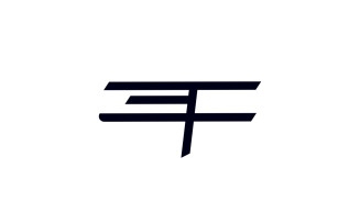 Monogram EF Flat Letter Dynamic Logo