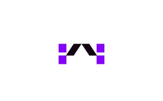 Monogram HA Letter Pixel Logo