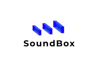 Sound Box Dimension Flat Logo