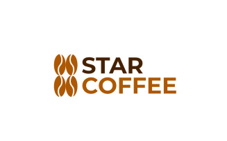 Star Coffee Negative Space Logo