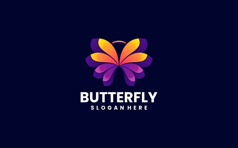 Vector Butterfly Colorful Logo Design Logo Template