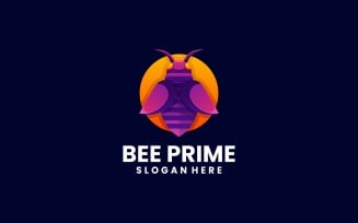 Bee Gradient Color Logo Design