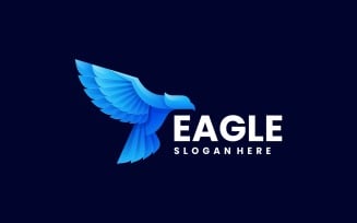Eagle Bird Gradient Logo Design