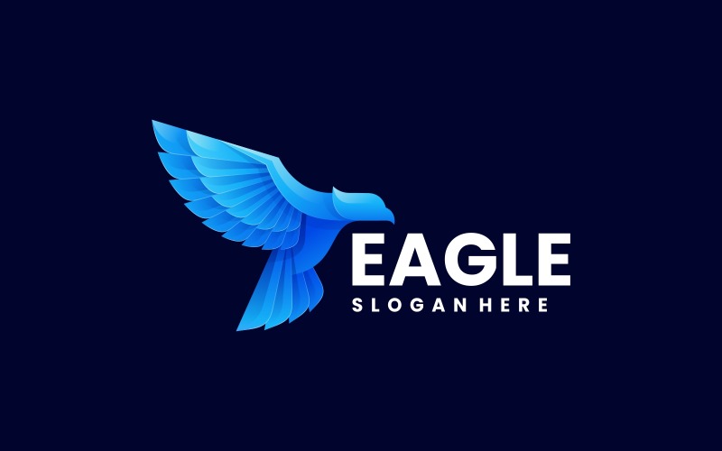 Eagle Bird Gradient Logo Design Logo Template