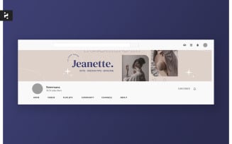 Fashion Vintage Youtube Cover Template