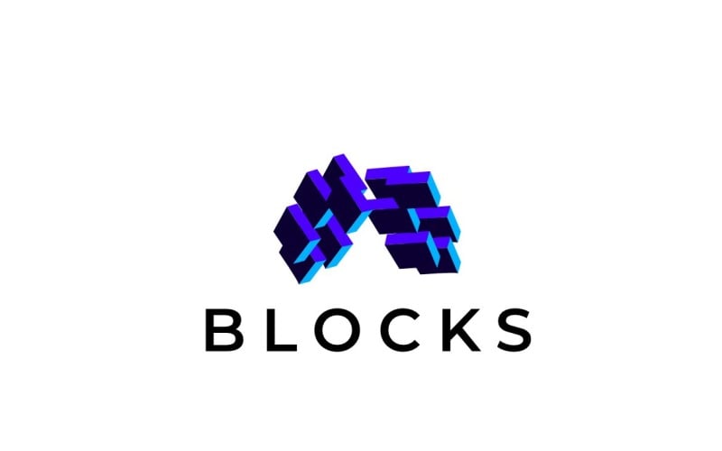 Future Letter A Block Logo Logo Template