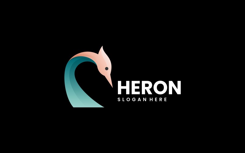 Heron Colorful Logo Design Logo Template