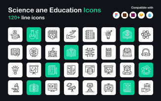 Learning and Education Linear Icons