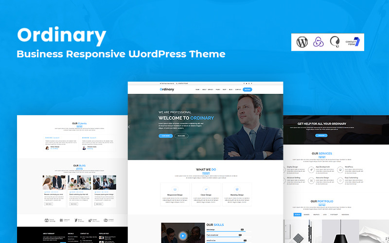 Ordinary - Business Responsive WordPress Theme
