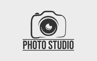 Photography Logo Template With Camera Icon 2