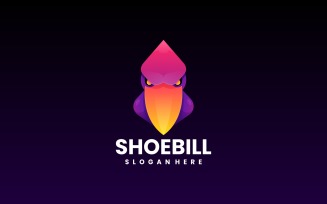 Shoebill Gradient Colorful Logo