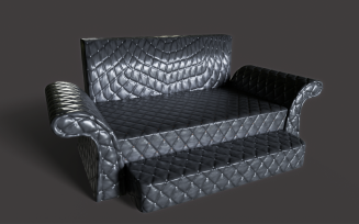 Sofa Furniture 3D model Game Ready