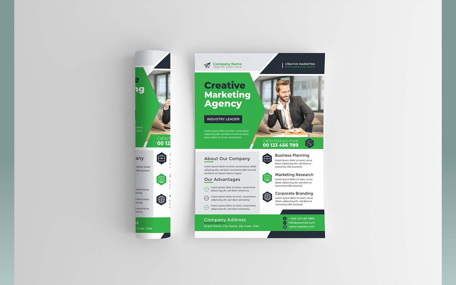 Template #235721 Corporate Flyerdigital Webdesign Template - Logo template Preview