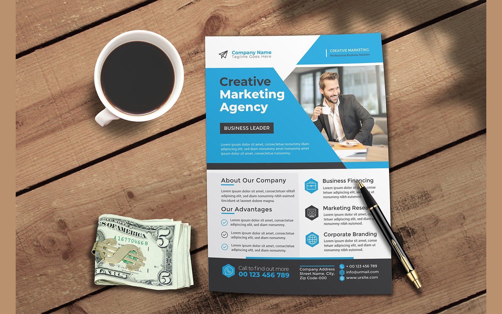 Template #235722 Corporate Flyerdigital Webdesign Template - Logo template Preview