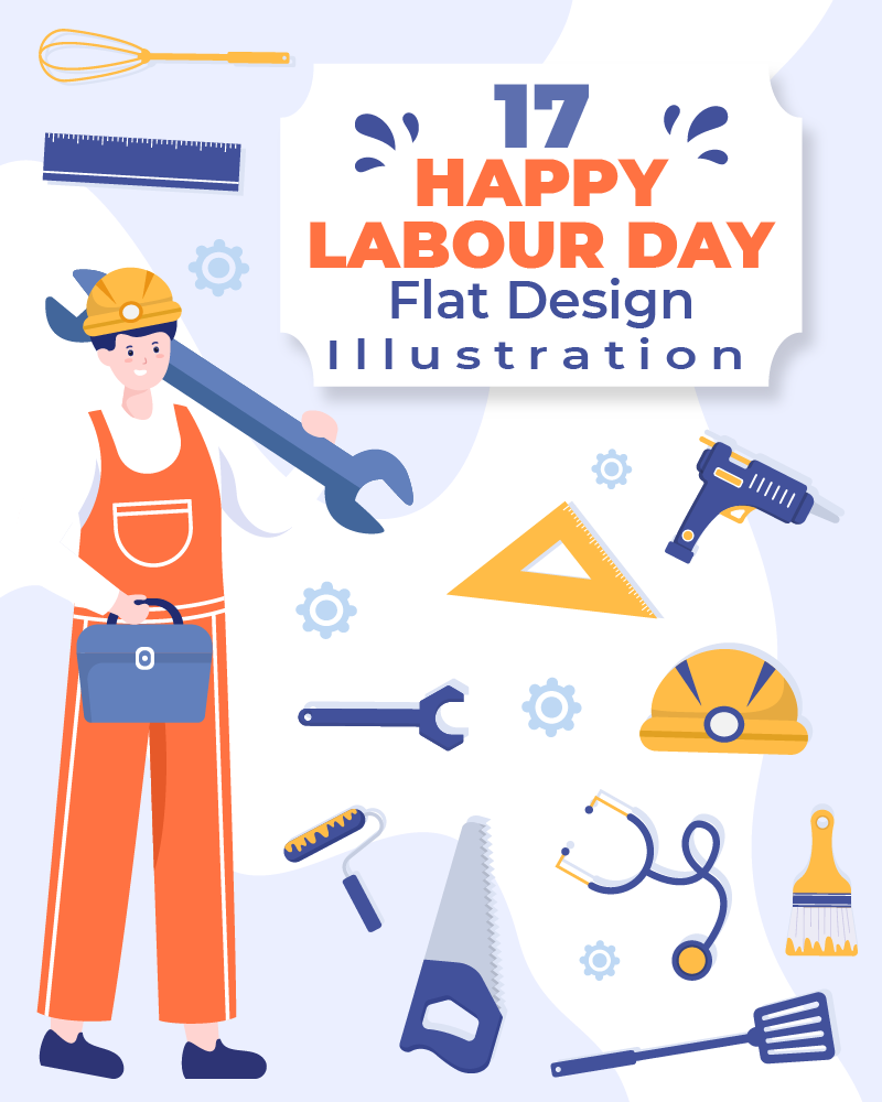 17 Happy Labor Day Illustration