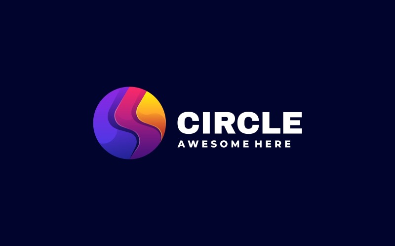 Circle Gradient Colorful Logo Design Logo Template