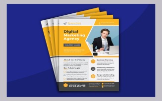Digital Marketing Agency Corporate Business Flyer Design Template