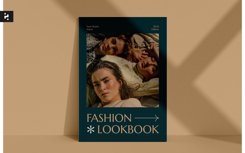 Minimal Earth Tone Fashion Lookbook Template Magazine Template