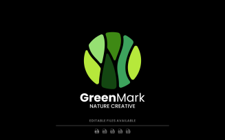 Nature Green Simple Logo Style