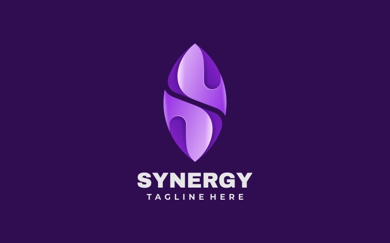 Synergy Gradient Logo Design Logo Template