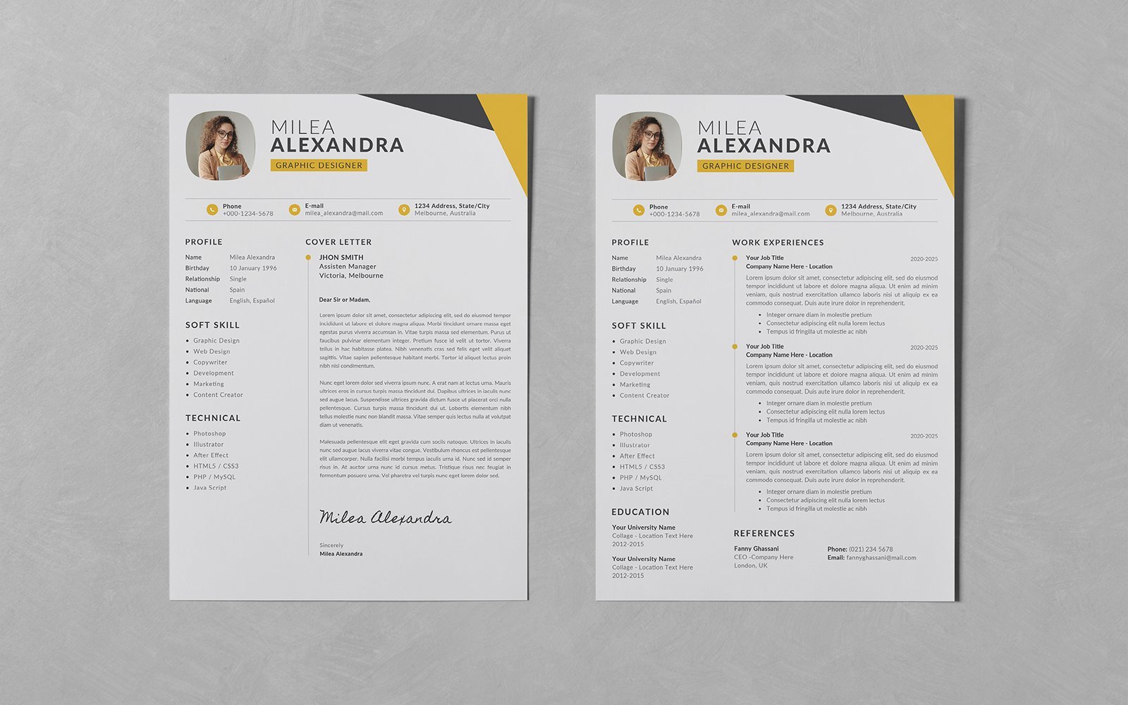 Kit Graphique #235803 Resume Business Divers Modles Web - Logo template Preview