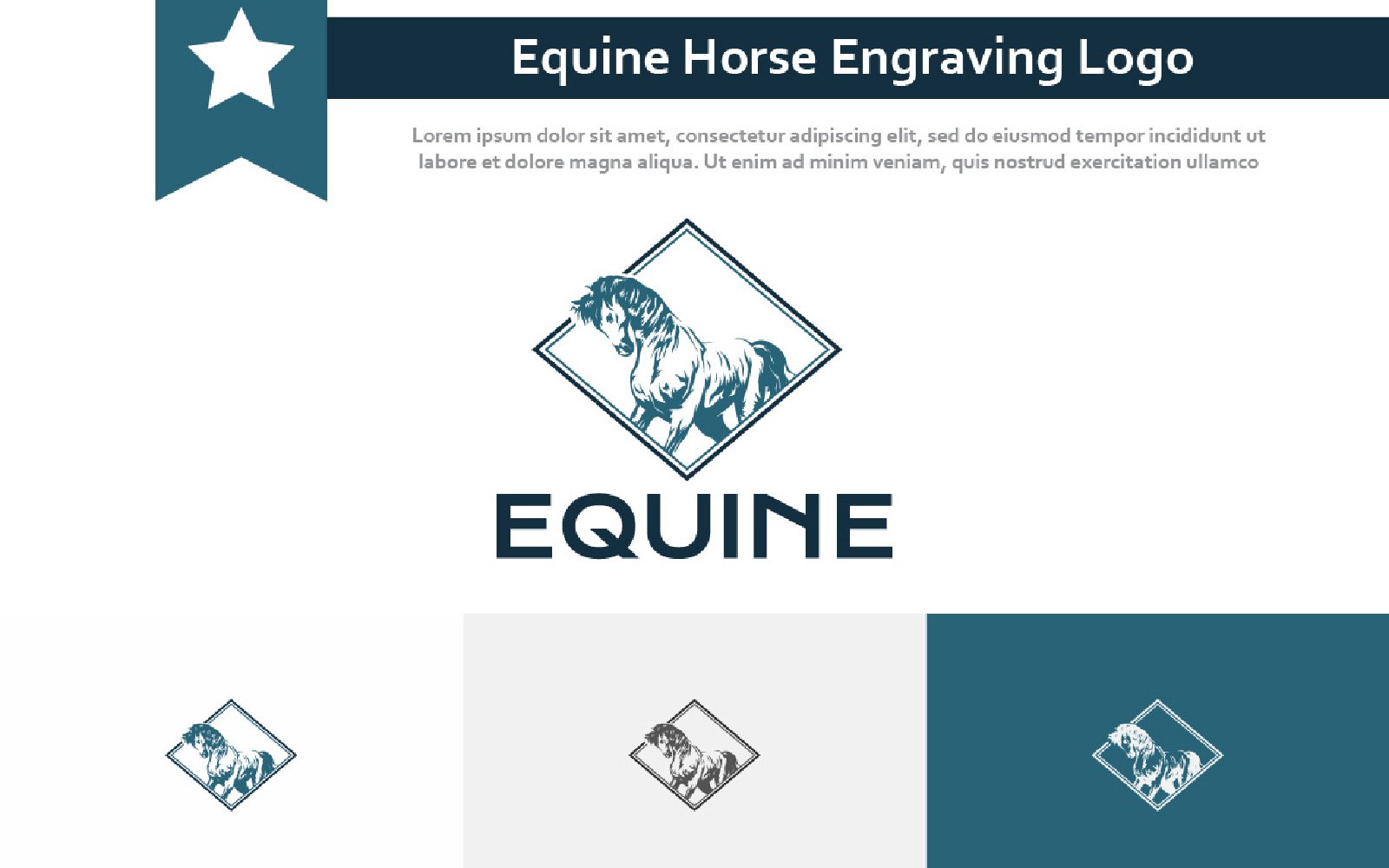 Kit Graphique #235844 Equine Equestrian Divers Modles Web - Logo template Preview