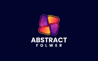Abstract Flower Colorful Logo