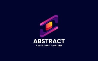Abstract Rectangle Gradient Logo