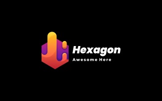 Hexagon Gradient Logo Design
