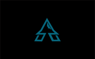 letter a mountain logo template