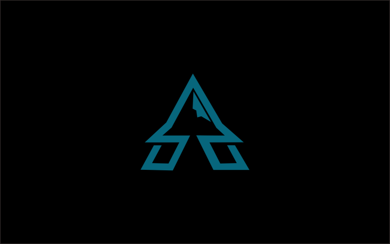 letter a mountain logo template Logo Template