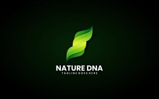 Nature DNA Gradient Logo Design