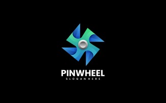 Pinwheel Gradient Logo Style