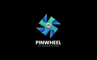 Pinwheel Gradient Logo Style