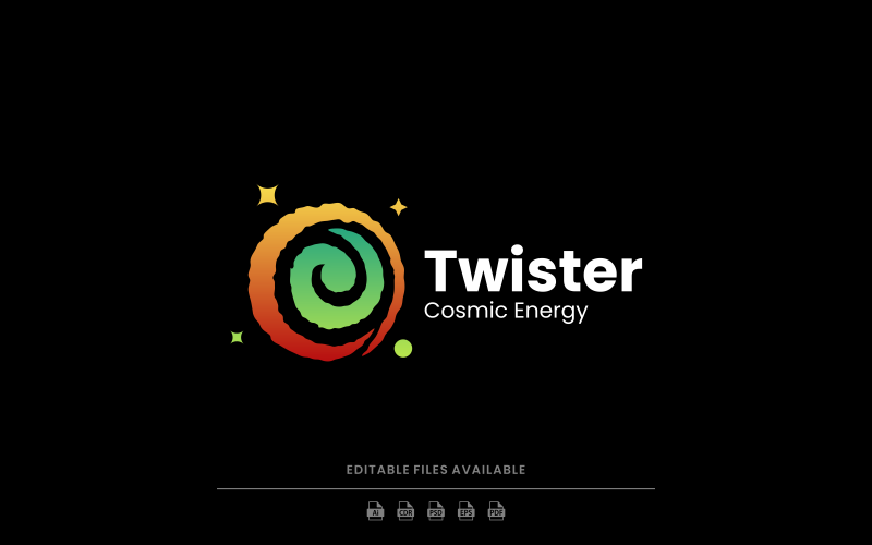 Twister Gradient Colorful Logo Logo Template