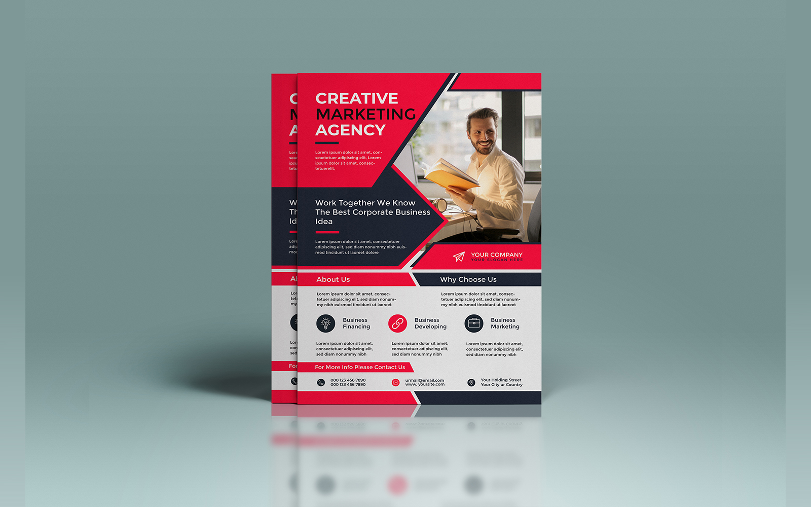 Template #235957 Corporate Flyer Webdesign Template - Logo template Preview